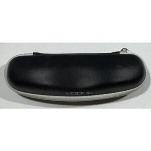 Vogue Eyeglass/Sunglass Black Zipper Hard Case -  NEW